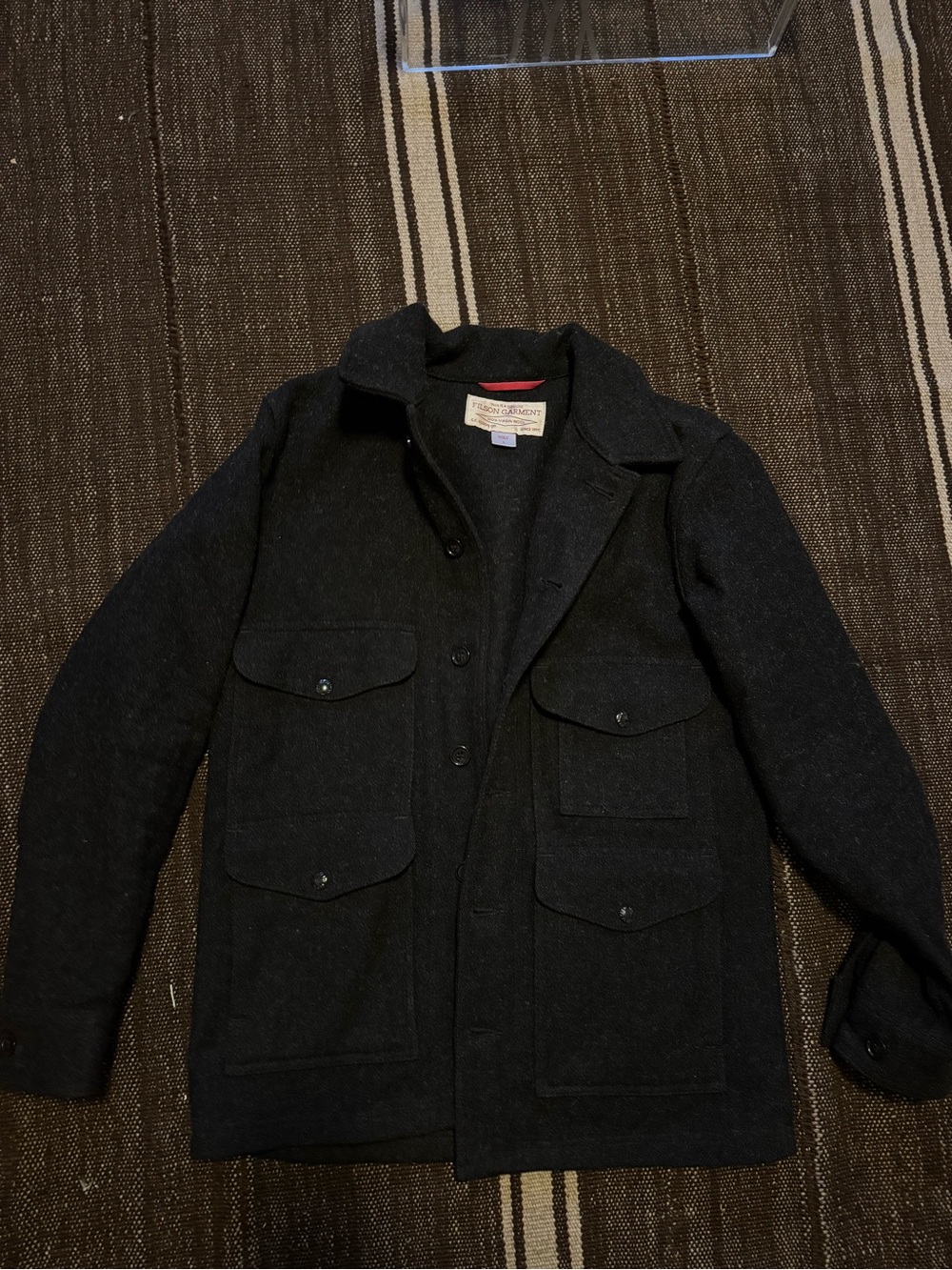 Filson Charcoal Wool Field Jacket